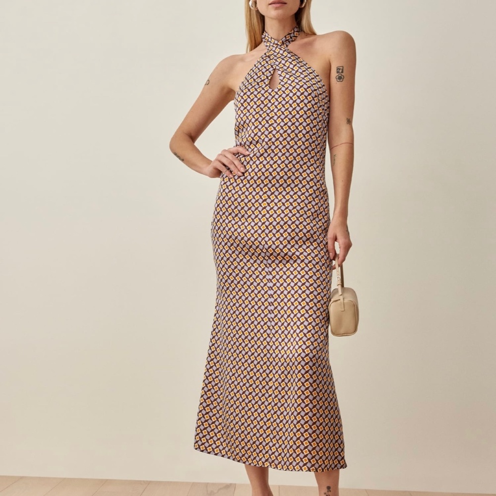 NWOT THE REFORMATION LILLE DRESS PLAZA SZ 0 RRP $278